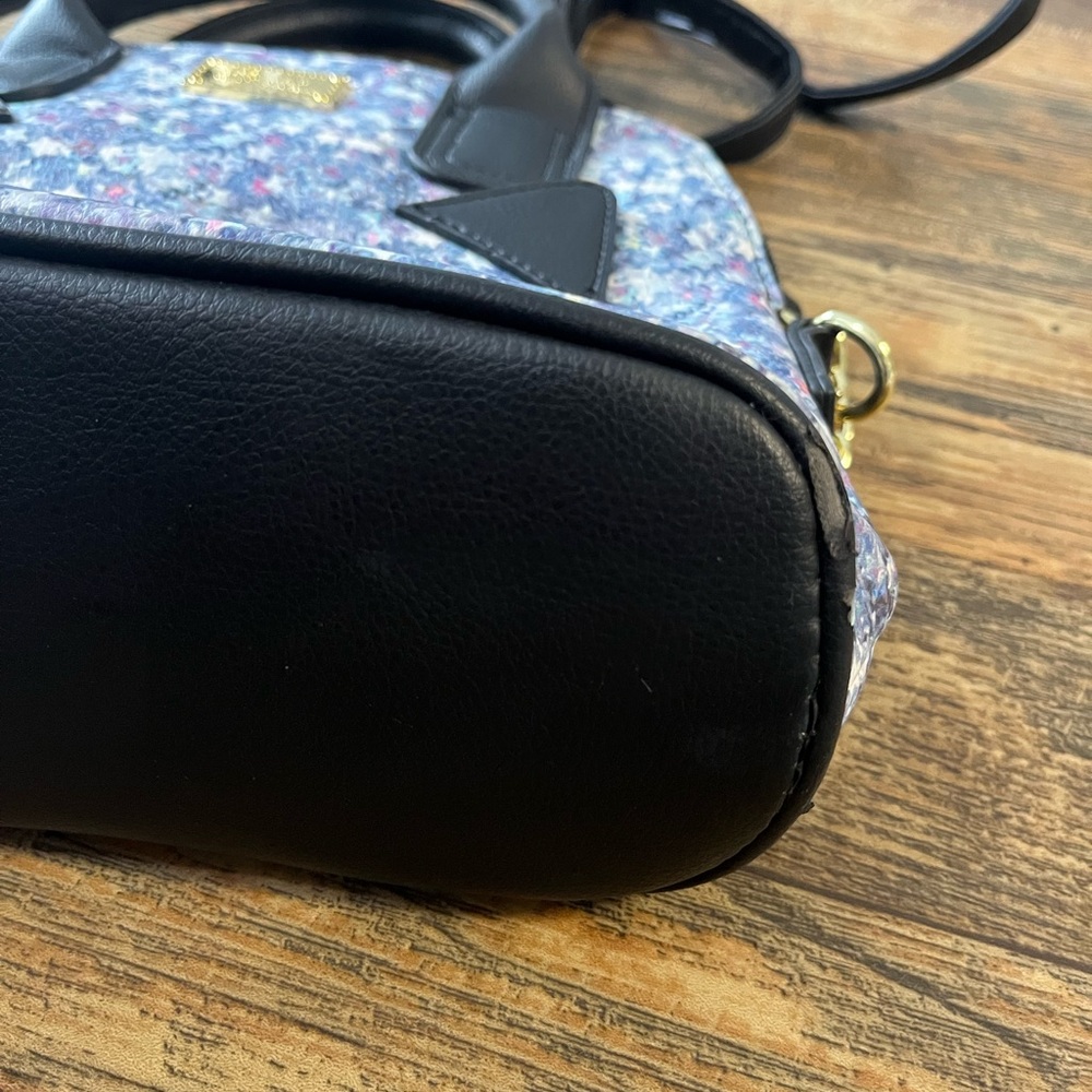 Betsey Johnson Floral Cat Crossbody Bag - Black and Gray - Picture 11 of 11